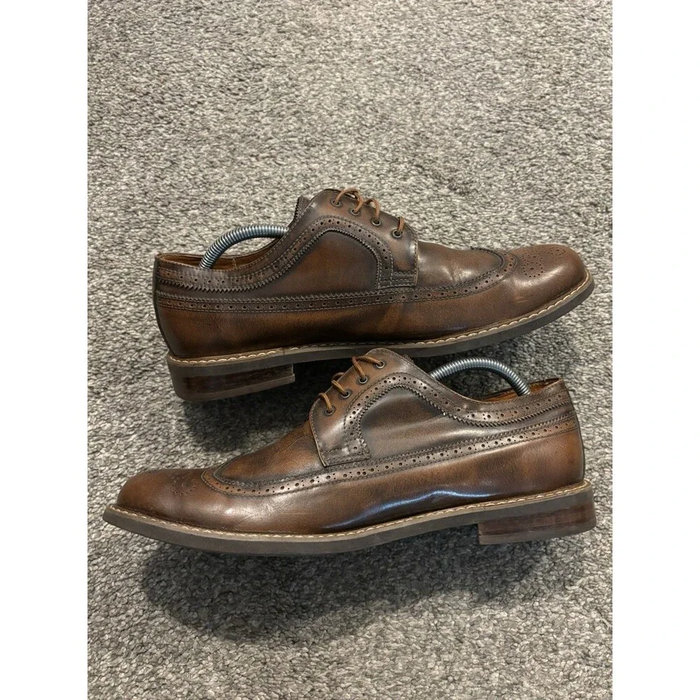 Beckett‎ Simonon Shoes Mens Size 10 Brown Oxford Brogue Wingtip Derby Leather